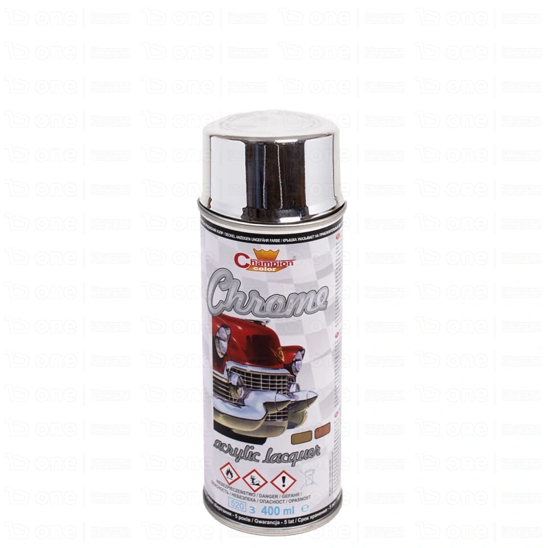 Lakier akrylowy Champion Color Super Chrom spray srebrny 400 ml