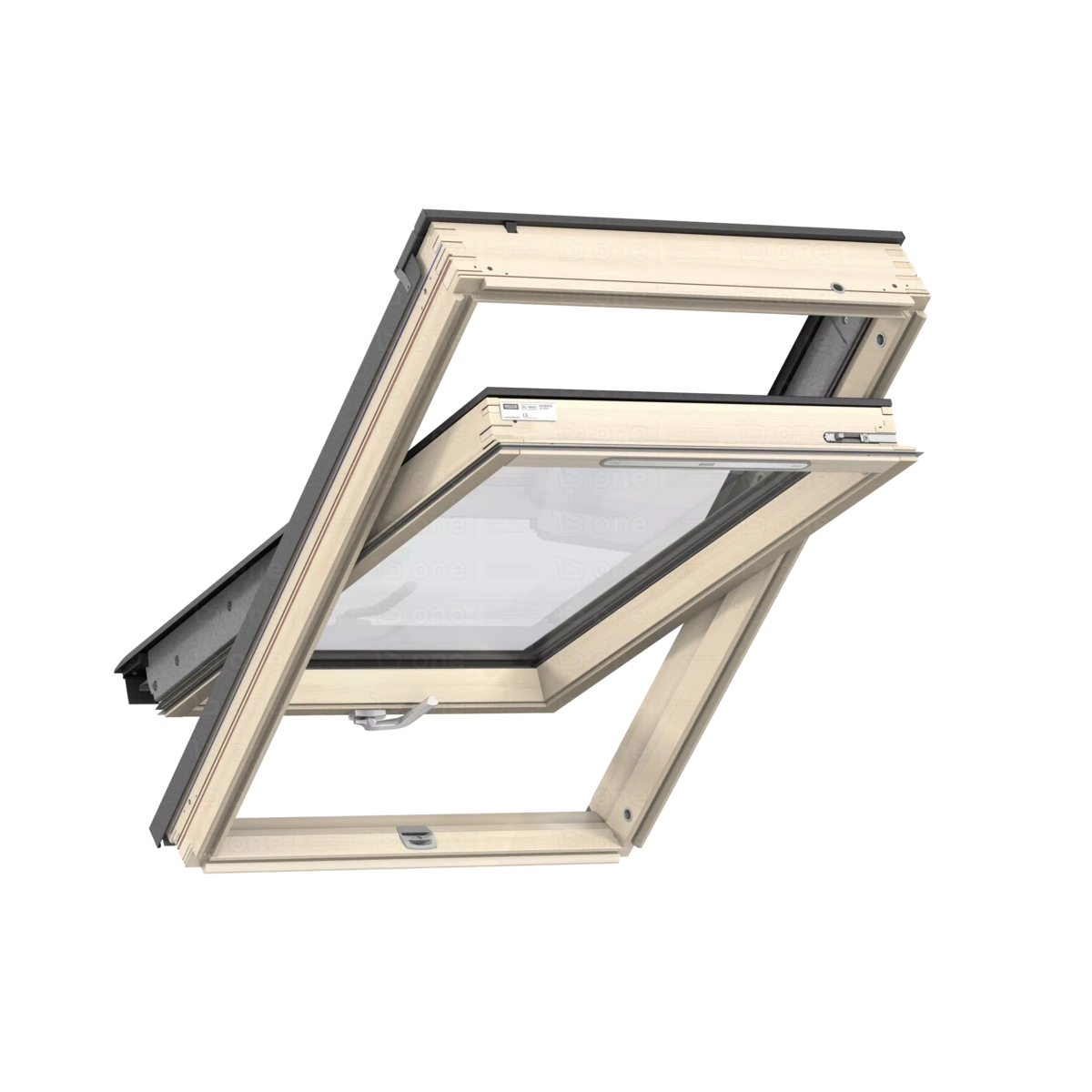 Okno dachowe Velux GLL MK10 1061B RAL 7043 78x160 3-szybowe drewniane