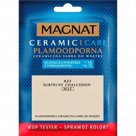 Farba ceramiczna MAGNAT Ceramic Care do ścian i sufitów tester subtelny chalcedon A23 mat 30 ml