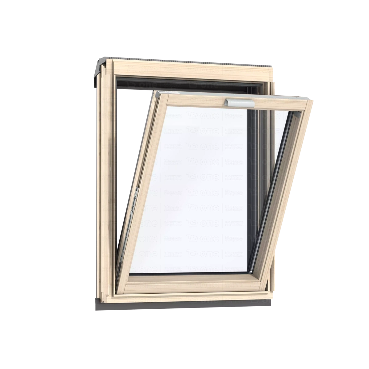 Okno dachowe kolankowe Velux VFE UK31 3370 134x60 2-szybowe drewniane