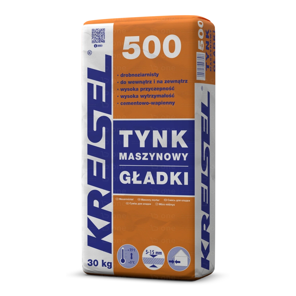 Tynk cementowo-wapienny Kreisel 500 maszynowy gładki 30 kg