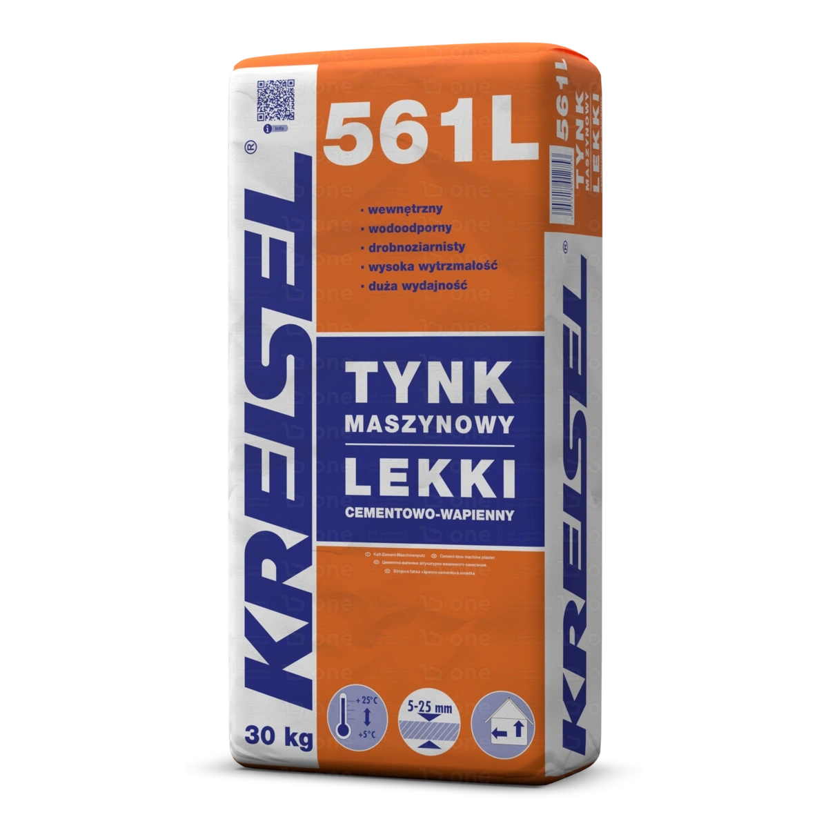 Tynk cementowo-wapienny Kreisel 561L maszynowy lekki 30 kg