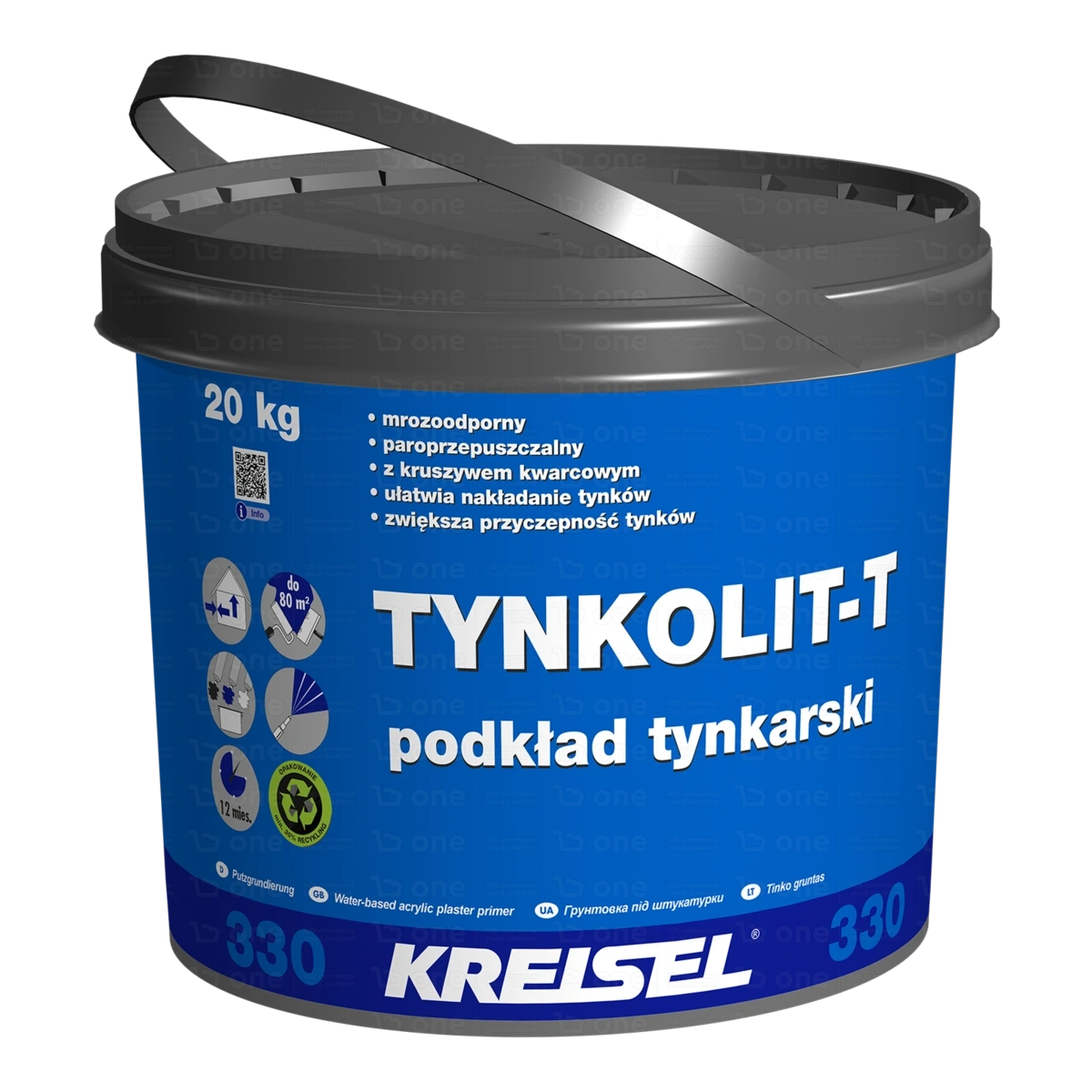 Środek gruntujący Kreisel TYNKOLIT-T 330 pod tynki biały 20 kg