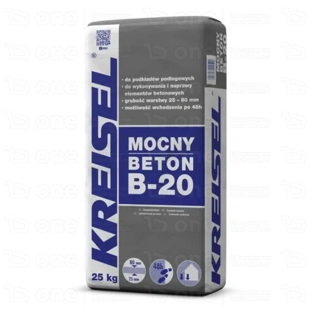 Zaprawa cementowa Kreisel MOCNY BETON B-20 25 kg