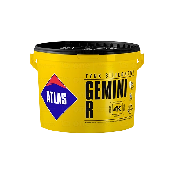 Tynk silikonowy Atlas Gemini R S 1002-Y50R NCS 25 kg