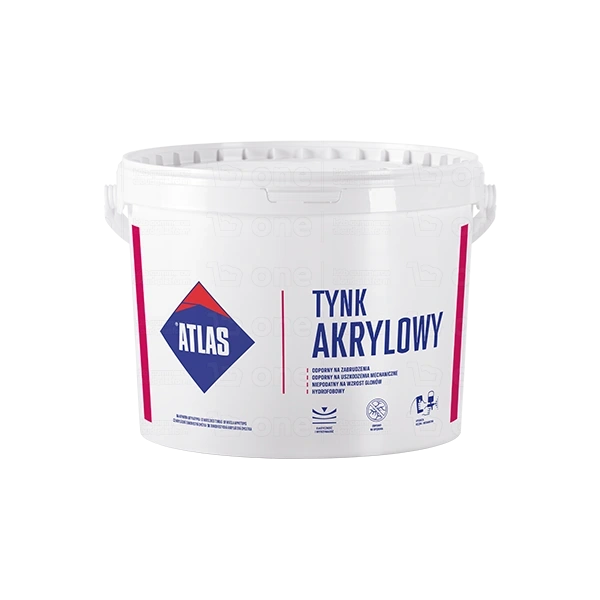 Tynk akrylowy Atlas SAHN-150 szary 0212 25 kg