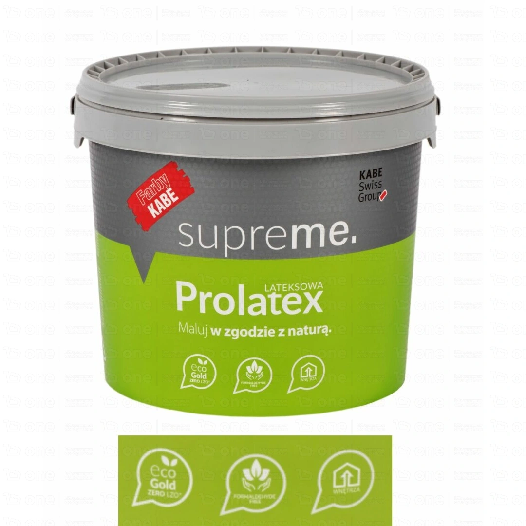 Farba lateksowa Farby Kabe Prolatex do wnętrz RAL 7012 mat 10 l