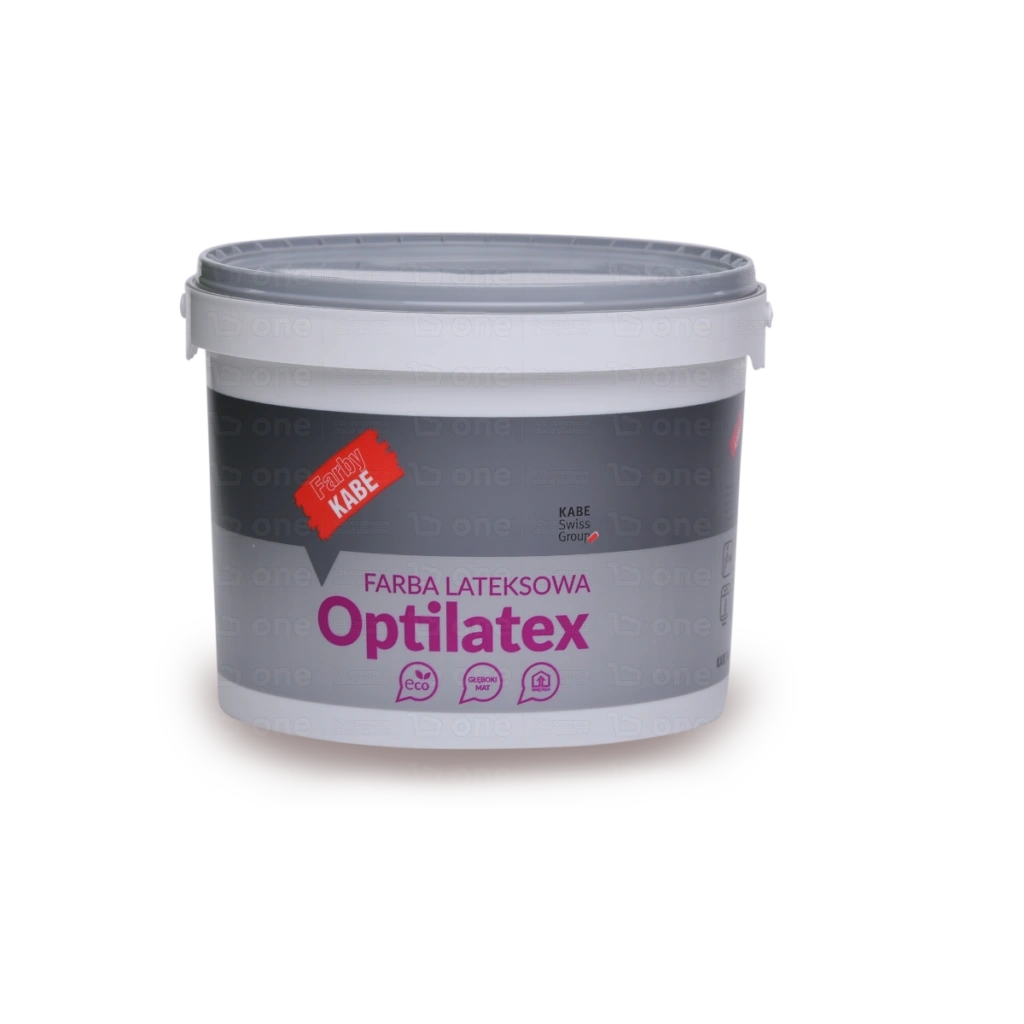 Farba lateksowa Farby Kabe Optilatex do ścian i sufitów RAL 7040 mat 10 l
