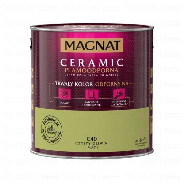 Farba ceramiczna Magnat Ceramic czysty oliwin C40 2,5 l