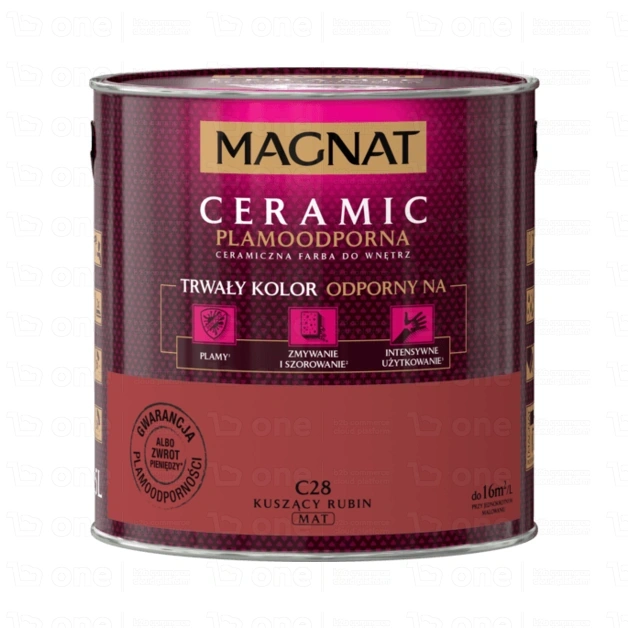 Farba ceramiczna Magnat Ceramic kuszący rubin C28 2,5 l