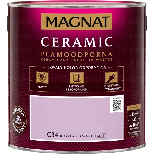 Farba ceramiczna Magnat Ceramic różowy kwarc C34 5 l