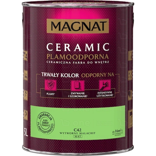 Farba ceramiczna Magnat Ceramic wytworny malachit C42 5 l