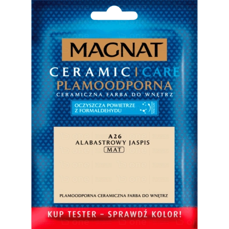 Farba ceramiczna Magnat Ceramic Care do ścian i sufitów alabastrowy jaspis A26 mat 30 ml tester