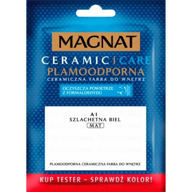 Farba ceramiczna Magnat Ceramic Care szlachetna biel A1 mat 30 ml tester
