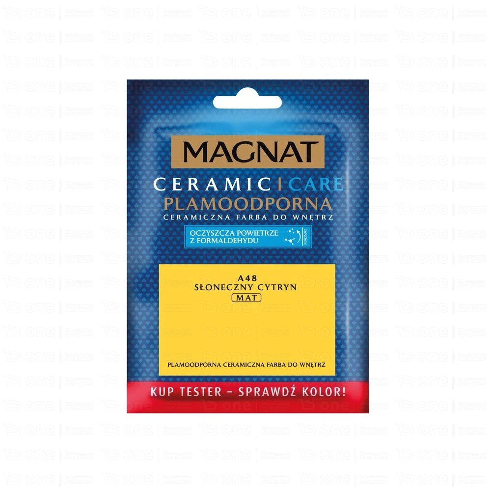 Farba ceramiczna Magnat Ceramic Care słoneczny cytryn A48 mat 30 ml tester