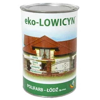 Farba akrylowa Polifarb-Łódź eko-LOWICYN do ocynkowanych elementów pokryć dachowych półmat aluminiowa 10 l