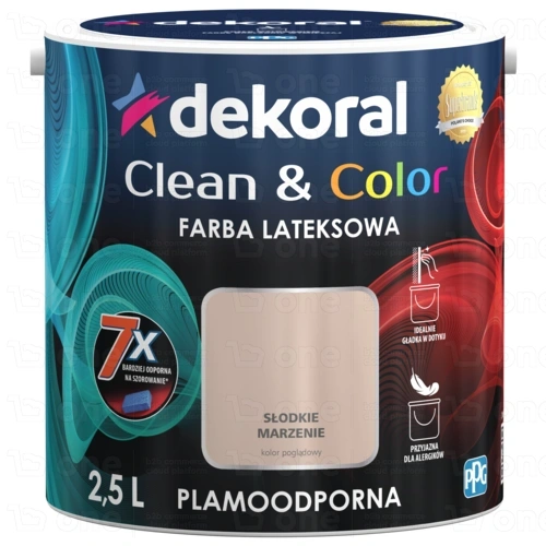 Farba lateksowa Dekoral Clean&Color słodkie marzenie satyna 2,5 l