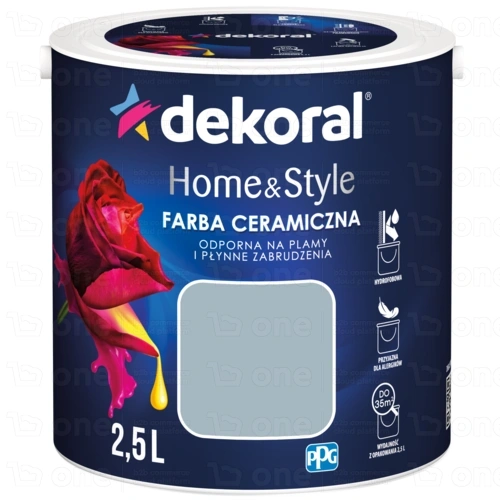 Farba ceramiczna Dekoral Home&Style flax flower mat 2,5 l