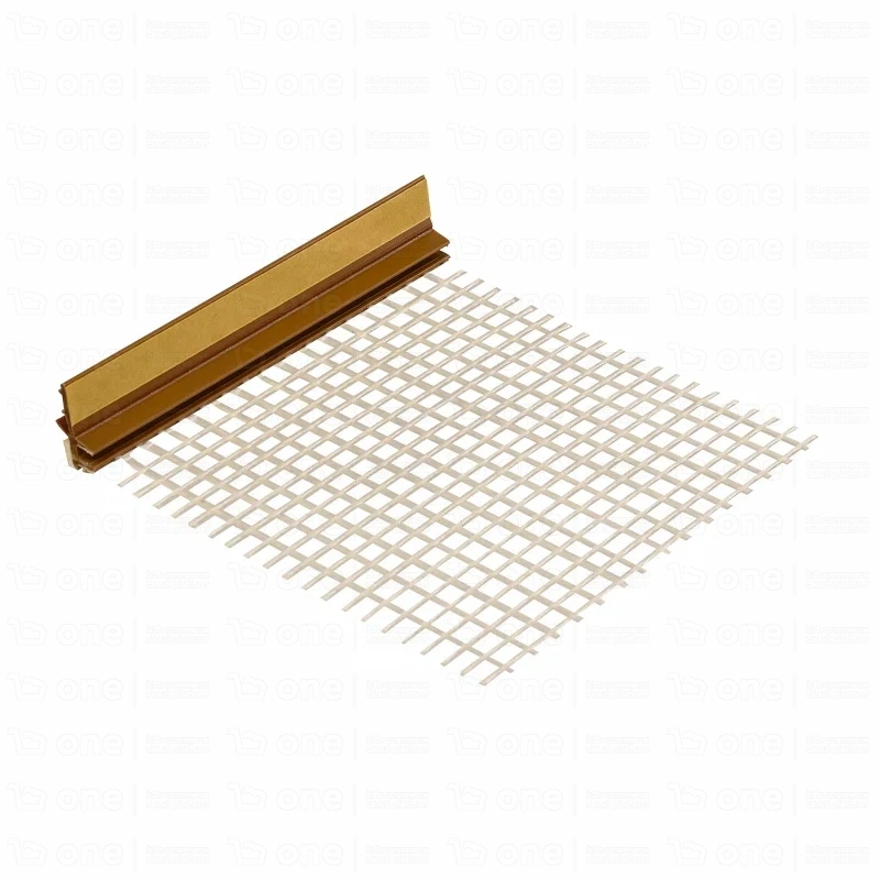 Listwa przyokienna PCV 6mm z siatką grafit A3S/25/GR 2,5mb