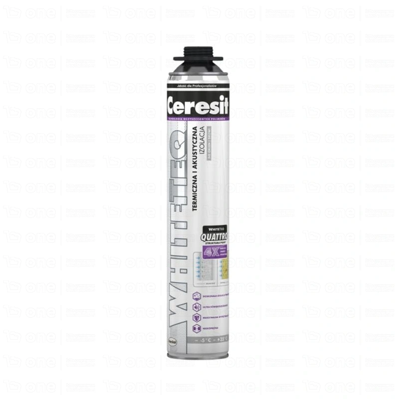 Piana pistoletowa 750 ml QUATTRO WHITETEQ CERESIT - BIAŁA (MC)