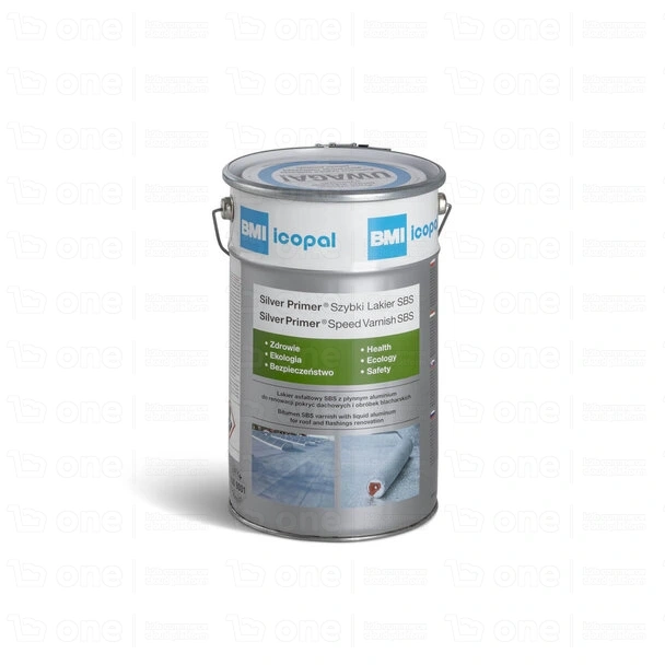 Lakier asfaltowy BMI Icopal Silver Primer Szybki Lakier SBS 5 l