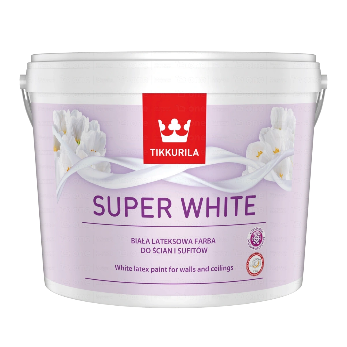 Farba lateksowa Tikkurila Super White biały mat 11 l