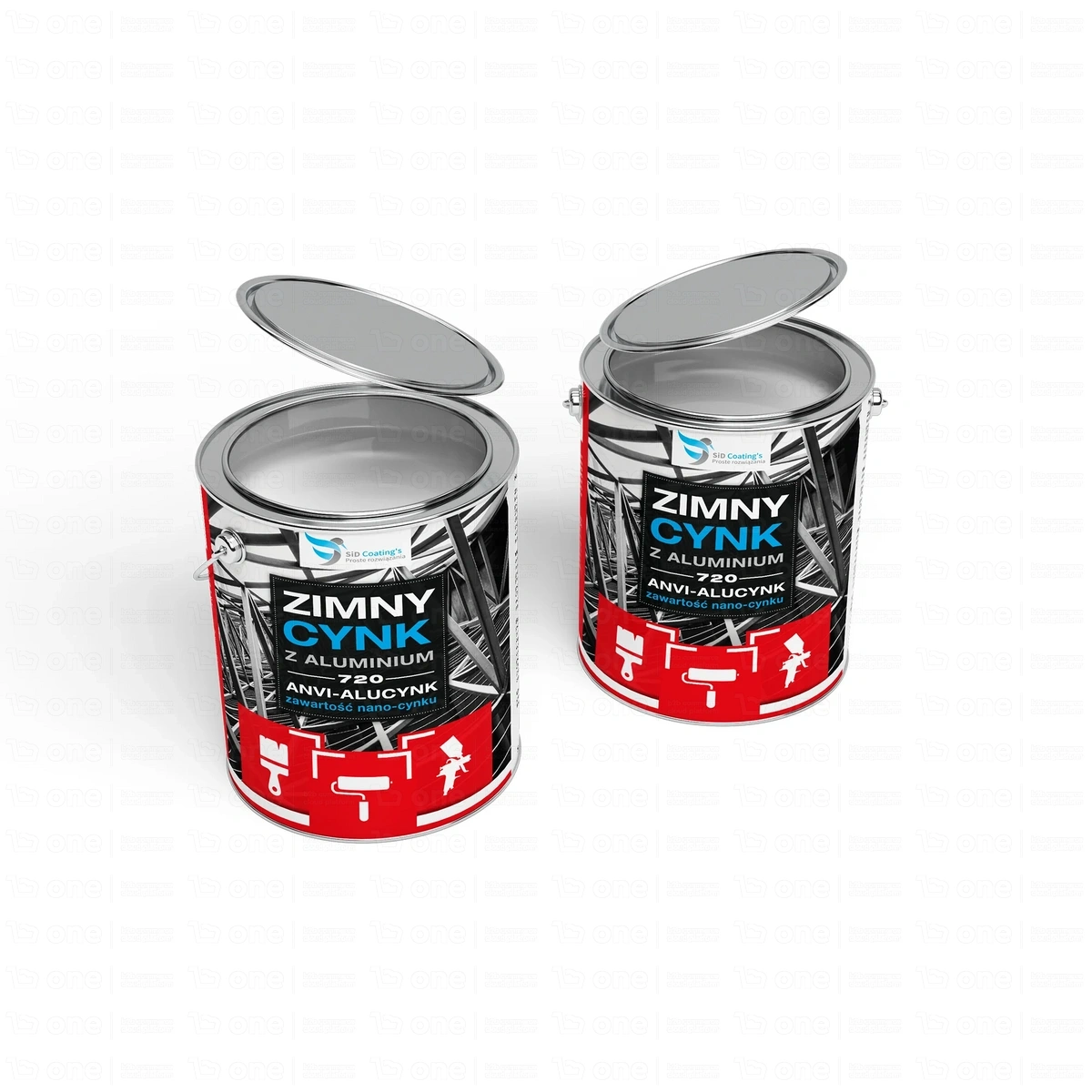 Zimny cynk z aluminium SiD Coating's ANVI-ALUCYNK PLUS srebrny 0,5L
