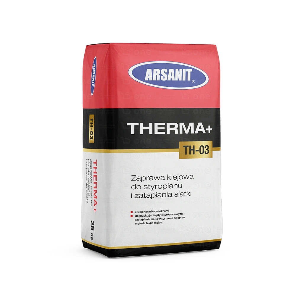 Klej uniwersalny Arsanit Therma+ TH-03 do siatki i styropianu biały 25 kg