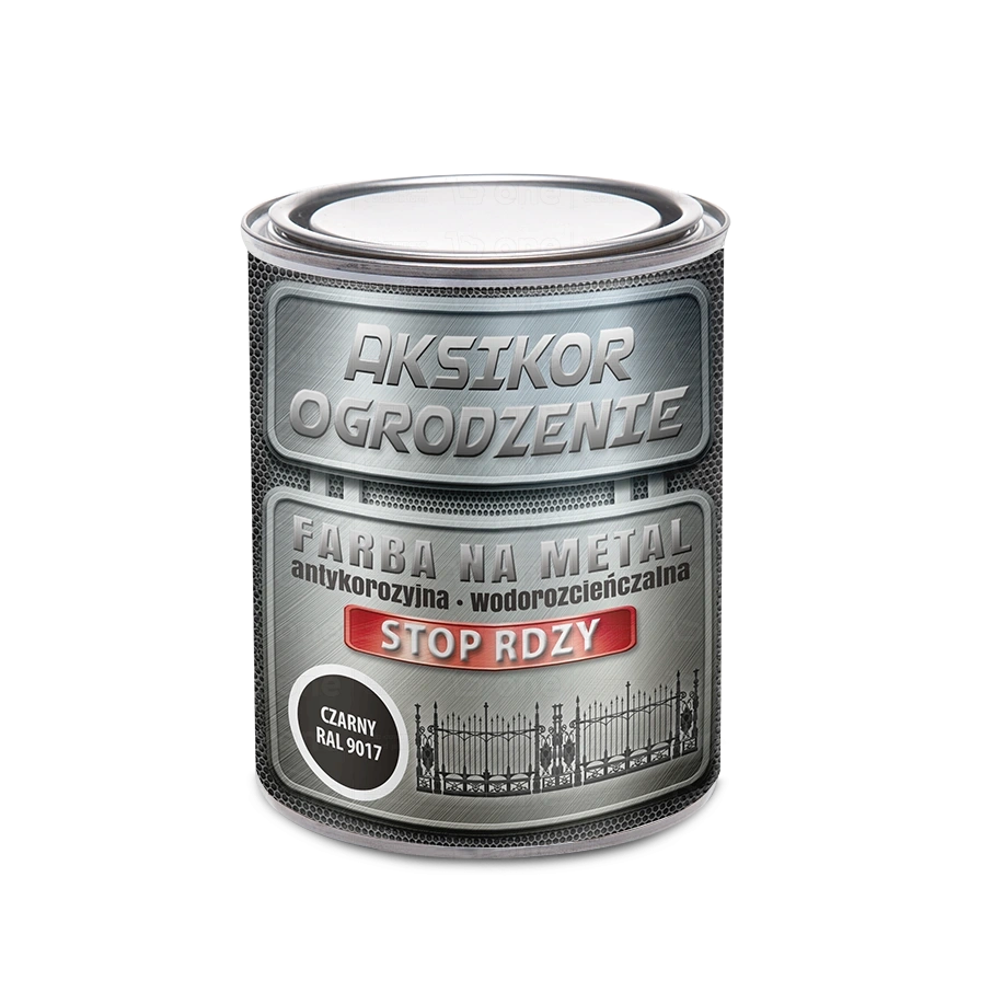 Farba na metal Aksil Aksikor Ogrodzenie brązowy RAL 8017 0,75 l