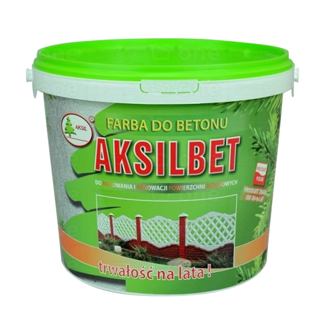 Farba akrylowo-silikonowa do betonu Aksil Aksilbet ceglasty mat 1 l