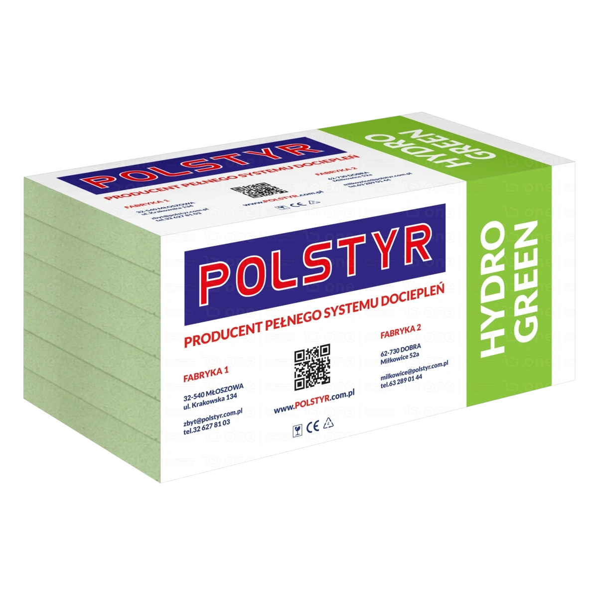 Styropian elewacyjny POLSTYR Hydrogreen C 035 gr. 15 cm 0,3 m3