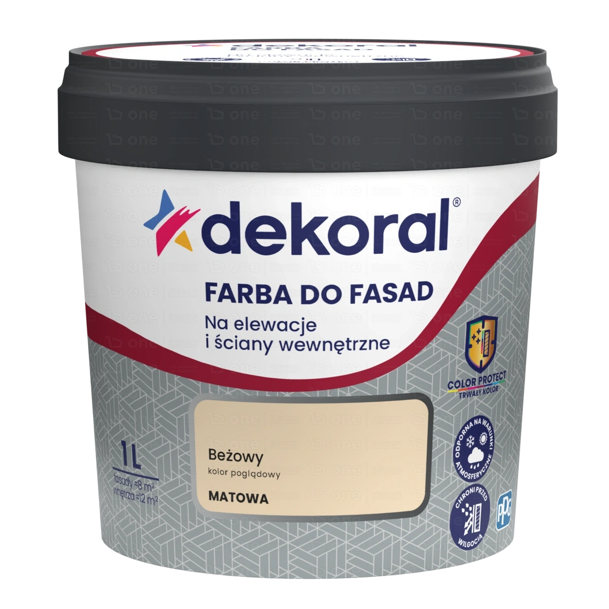 Emulsja Dekoral Polinit Do Fasad beż 1 l