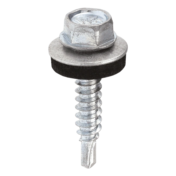 Wkręt samowiercący Klimas Wkręt-Met WSBP-48025-9007 podkładka EPDM, łeb SW, końcówka samowiercąca 4,8 x 25 mm