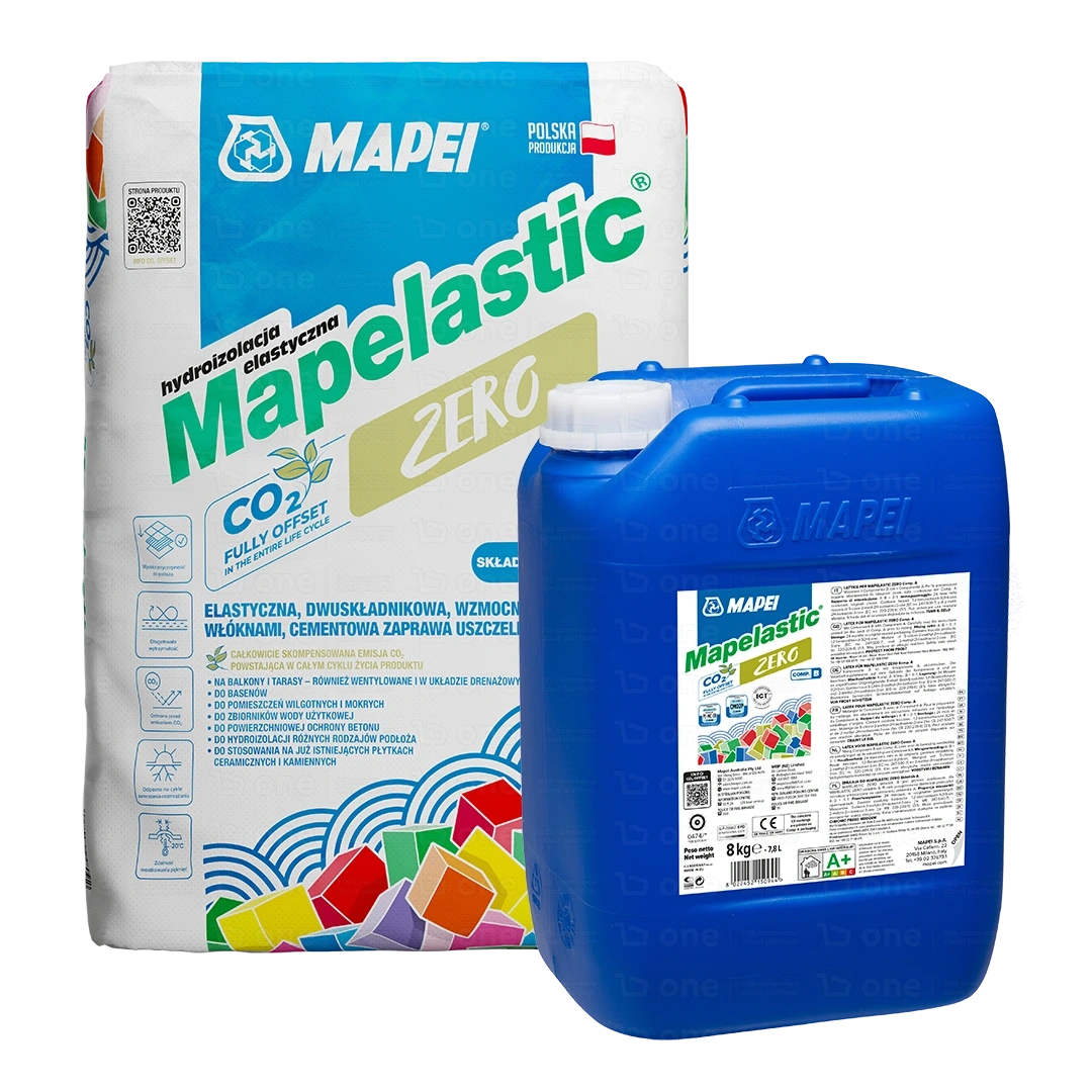Hydroizolacja cementowa Mapei Mapelastic Zero dwuskladnikowa A+B 16 kg