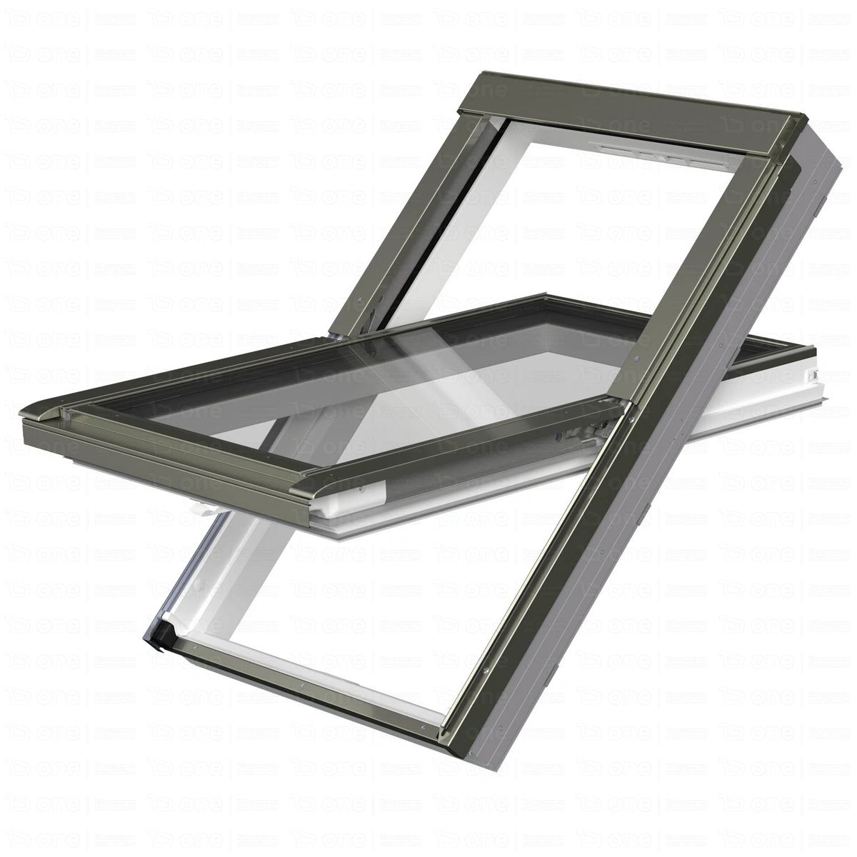 Okno dachowe Fakro PTP-V U41 GBMX RAL 7022 66x118 3-szybowe