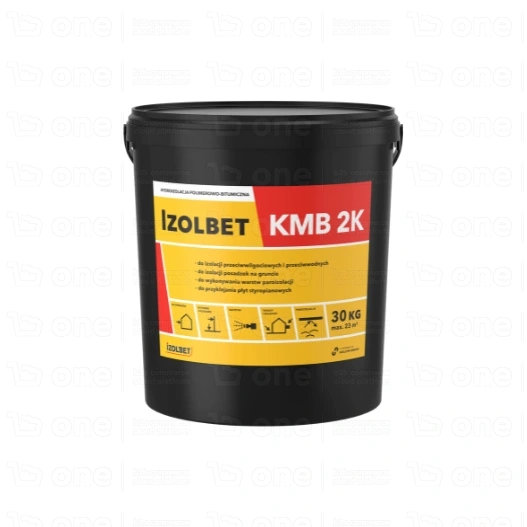 Hydroizolacja polimerowo-bitumiczna Izolbet KMB 2K (Składniki A+B) 30 kg