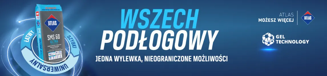 Wylewka samopoziomująca cementowa Atlas SMS 60 Ultra