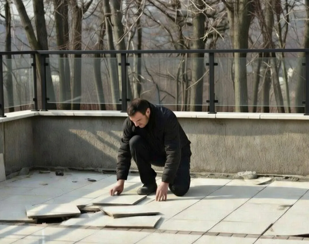 Odspajanie płytek po okresie mrozów