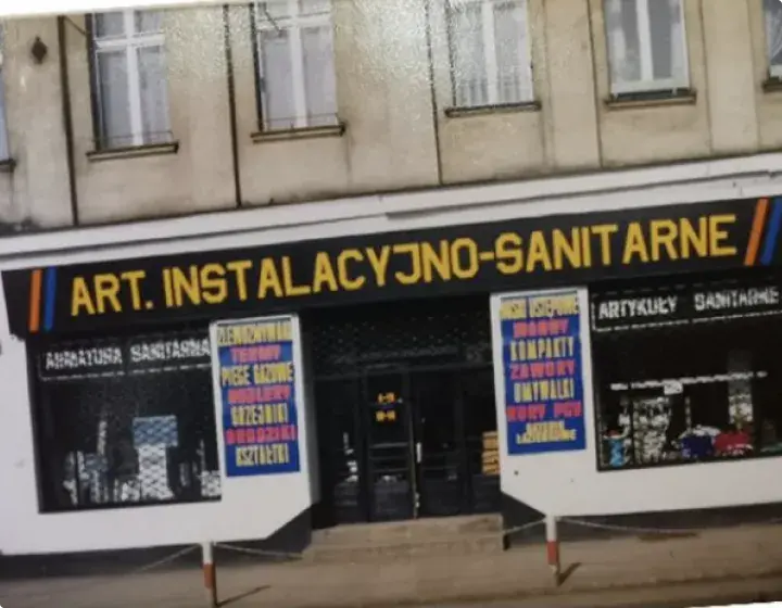 Hurtownia budowlana AB Bechcicki na początku działalności