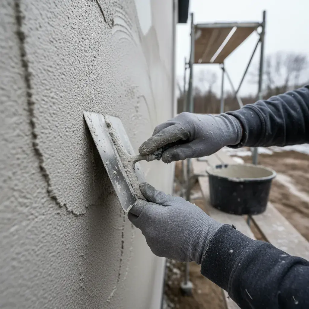 Ile schną tynki - jak przyśpieszyć ich wiązanie zimą?