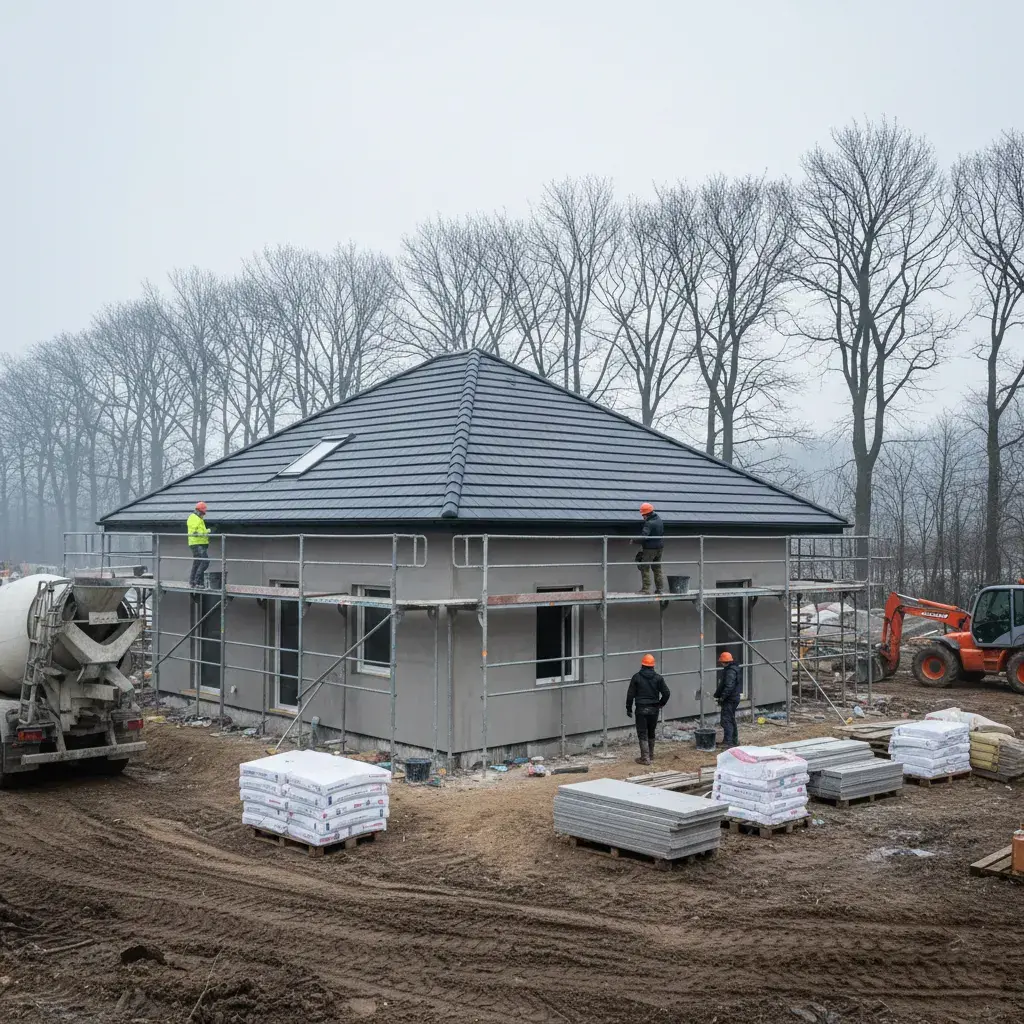 Ile schną tynki - jak przyśpieszyć ich wiązanie zimą?